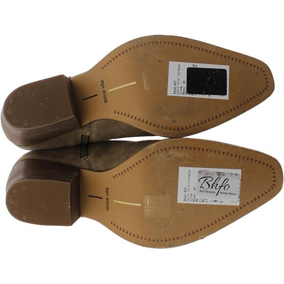 Dolce Vita Tan Suede Ankle Boots - Picture 5 of 5